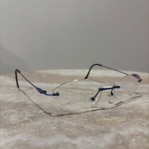 Tonino Lamborghini LA05 oval rimless men’s eyeglasses